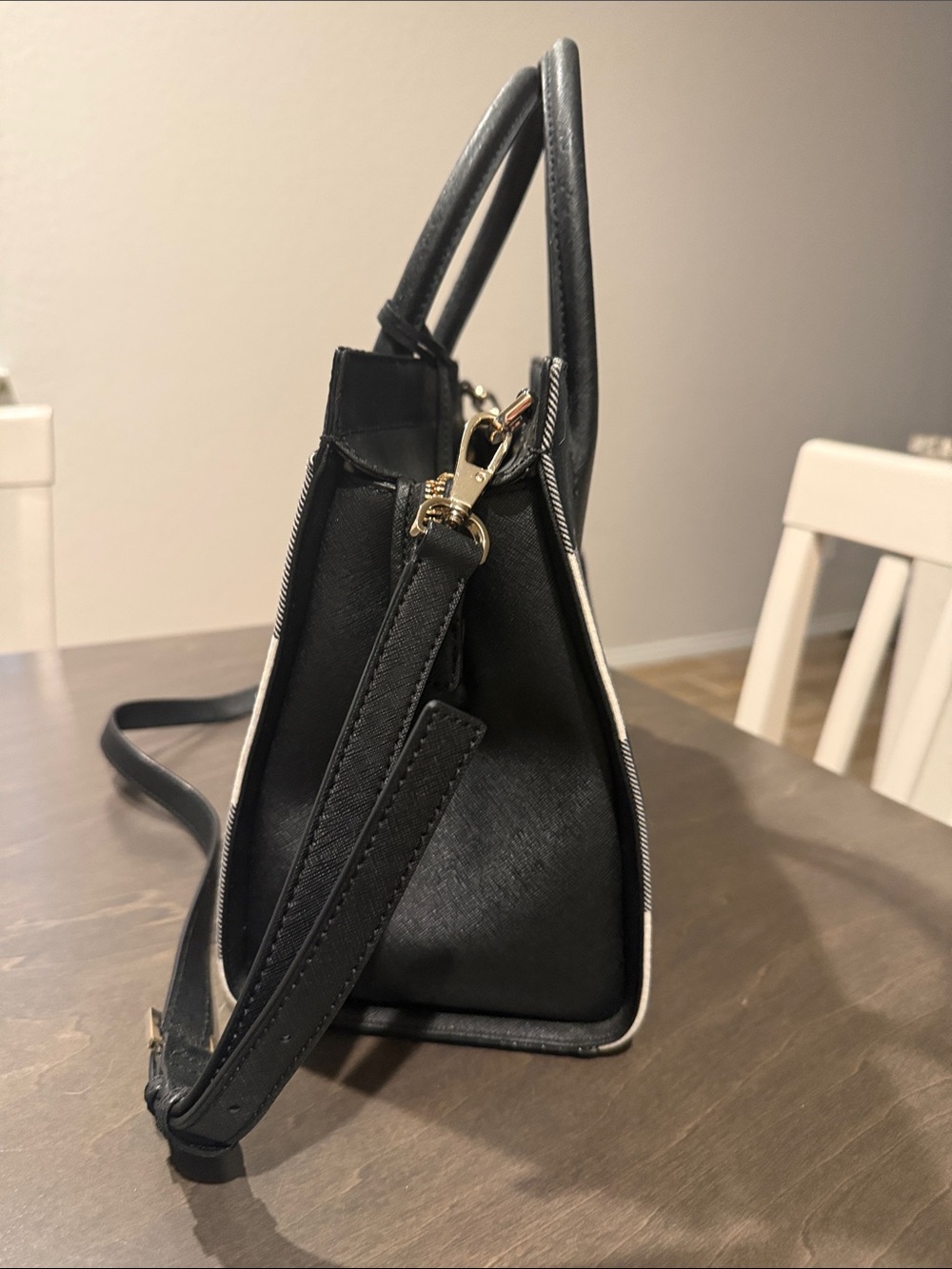 kate spade Black & White Plaid Satchel - Picture 3 of 8